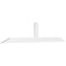 Ekena Millwork Portland Architectural Grade PVC Gable Bracket, 84"W x 17 1/2"H x 2"D x 4"F, 5/12 Pitch GBP084X18X0204POR00 - alternate 1